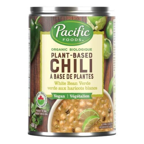 Pacific Foods Organic Vegan Chili White Bean Verde 468 g