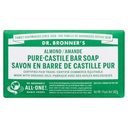 Dr Bronner's Castile Bar Soap Almond 142 g