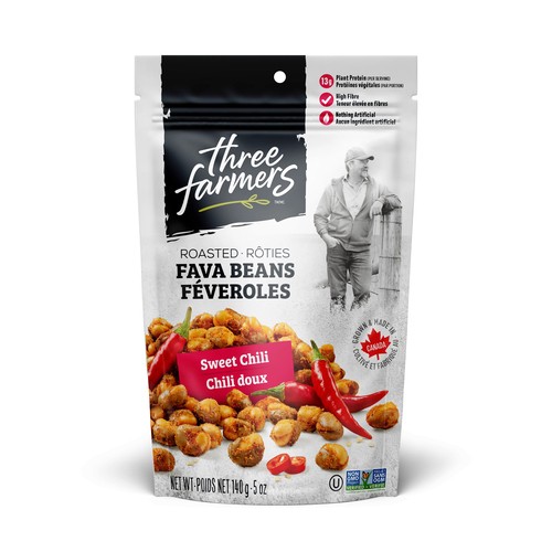 Three Farmers Roasted Fava Beans Sweet Chili 140 g