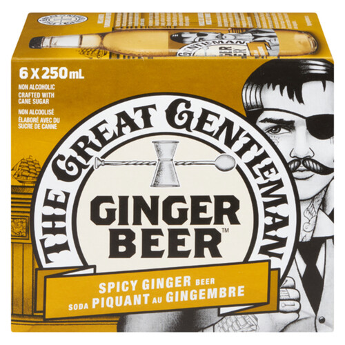 The Great Gentleman Drink Spicy Ginger Beer 6 x 250 ml (bottles) 