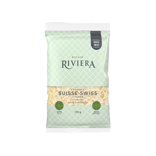 Riviera Lactose-Free 27% Shredded Swiss Cheese 170 g