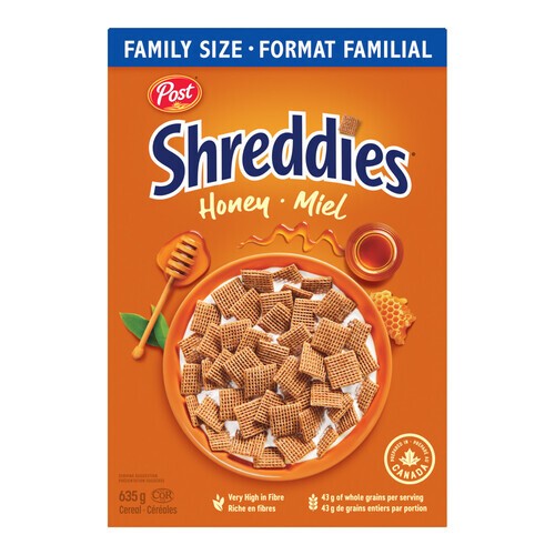 Post Shreddies Cereal Honey Family Size 635 g