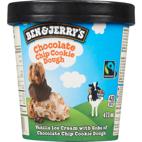 Ben & Jerry's Ice Cream Chocolate Chip Cookie Dough 473 ml