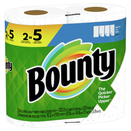 Bounty Paper Towel Select-A-Size White 2 Rolls