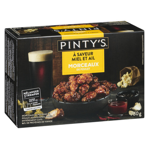 Pinty's Breast Chunk Honey And Garlic Breaded Chicken 780 g (frozen)