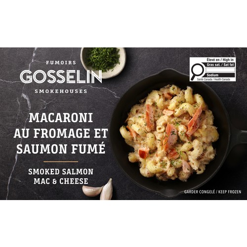 Gosselin Smokehouses Frozen Mac & Cheese Smoked Salmon 600 g