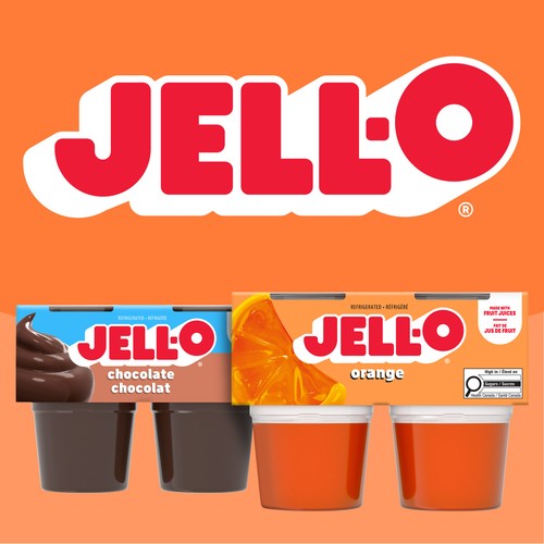 Jell-O Gel Snacks Orange 384 g