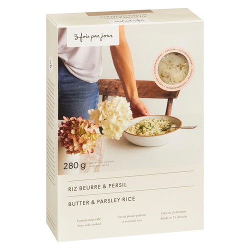 3 Times A Day Jour Butter Parsley Rice 280 g