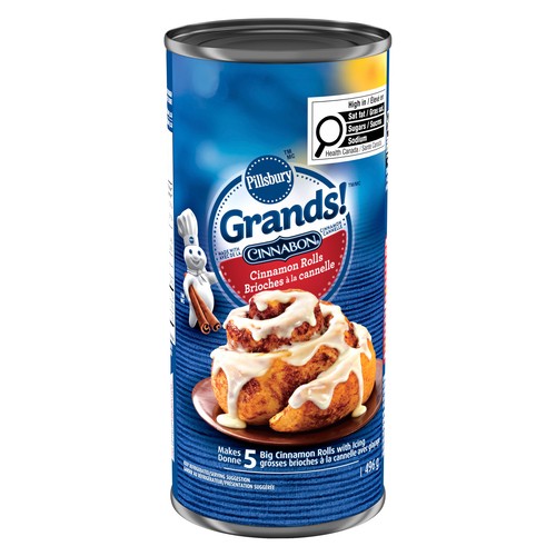 Pillsbury Grands! Cinnabon Cinnamon Rolls With Icing 5 Rolls 496 g
