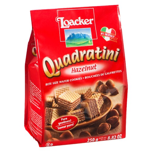 Loacker Quadratini Wafers Hazelnut 250 g