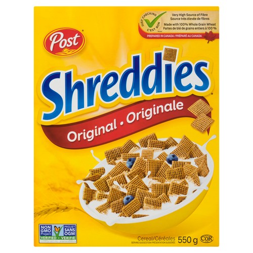 Post Shreddies Cereal Original 550 g