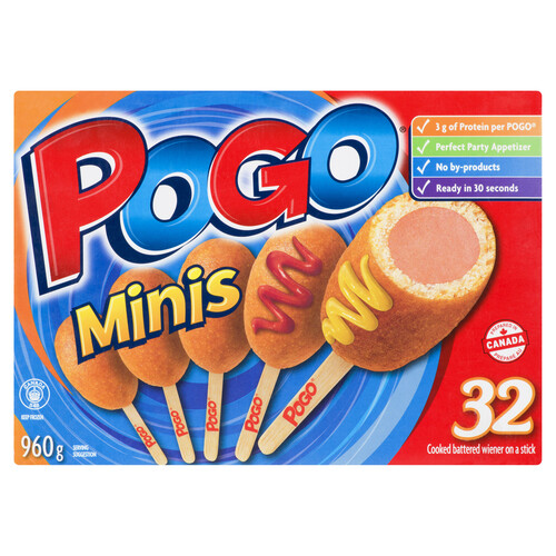 Pogo Frozen Mini Corn Dogs Original 32 Counts 960 g