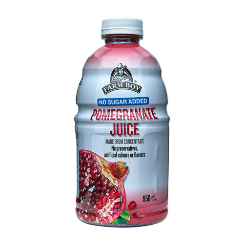 Farm Boy No Sugar Added Juice Pomegranate 950 ml (bottle)