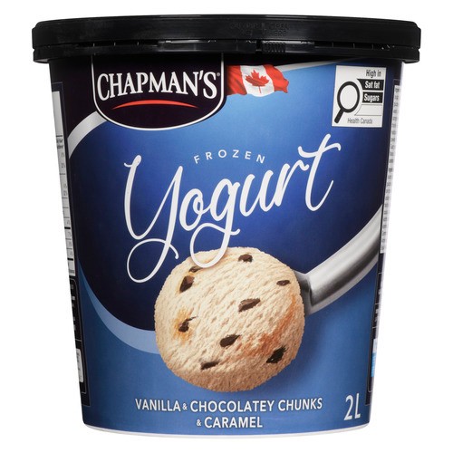 Chapman's Frozen Yogurt Vanilla & Chocolatey Chunks & Caramel 2 L