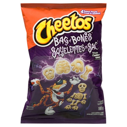 Cheetos Bag Of Bones Snacks White Cheddar Cheese 180 g