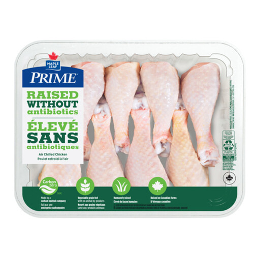 Prime Chicken Drumsticks Raised Without Antibiotics 864 g