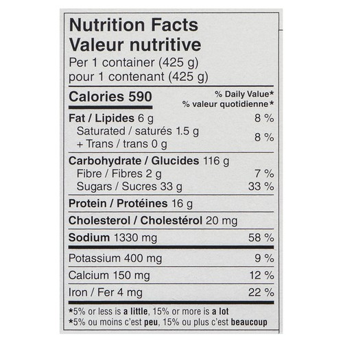 Michelina's Grande Frozen Meal Sweet & Sour Chicken 425 g