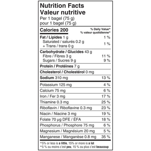 Compliments Bagel Cinnamon Raisin 450 g