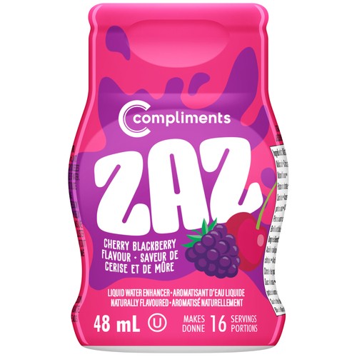 Compliments ZAZ Liquid Water Enhancer Cherry Blackberry 48 ml