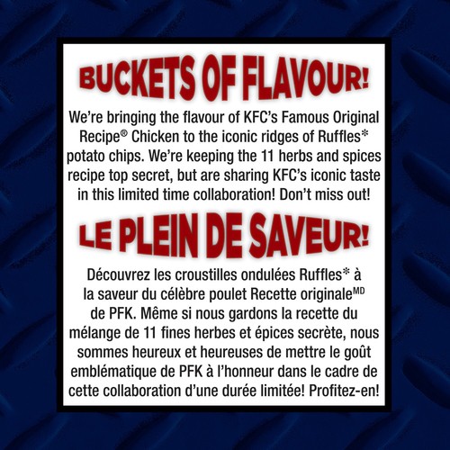 Ruffles KFC Potato Chips Original Recipe Chicken Flavoured 180 g