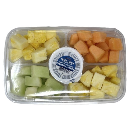 Pre-Cut Fruit Tray With Cream Cheese Dip 1 kg