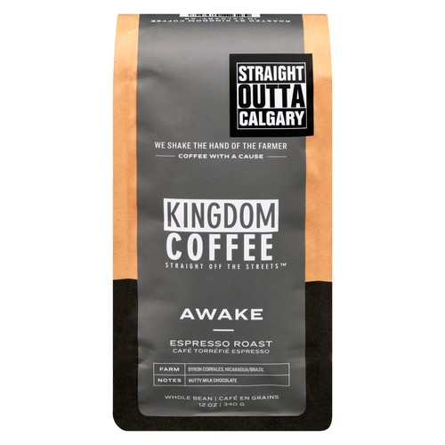 Kingdom Whole Bean Coffee Awake Espresso Roast 340 g