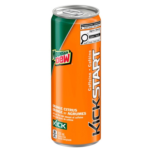 Mountain Dew Kickstart Energy Drink Orange Citrus 355 ml (can)