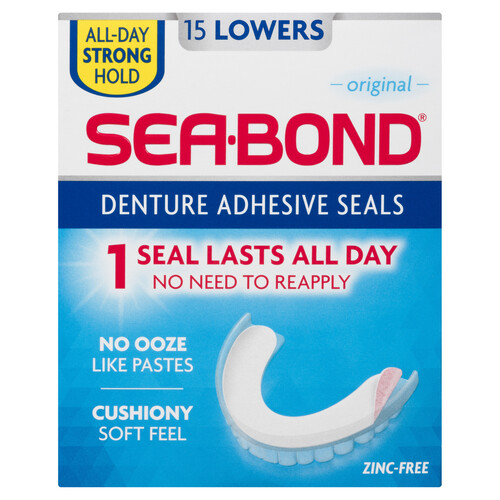 Sea Bond Regular Lower Denture Cushions 15 Uppers