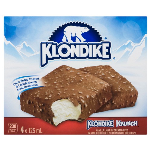 Klondike Krunch Ice Cream Bar 4 x 125 ml