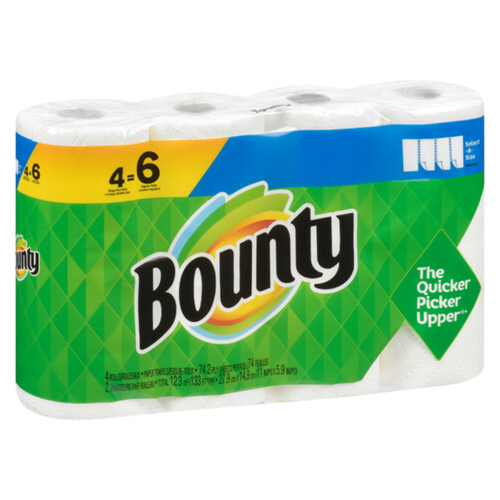 Bounty Paper Towel Select A Size 4 Rolls