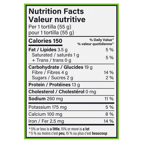 Dempster’s Protein Tortilla Original 330 g