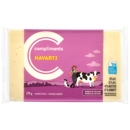 Compliments Havarti Cheese Block 270 g