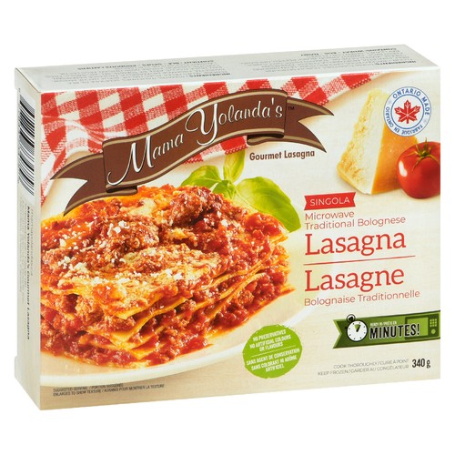 Mama Yolanda's Frozen Singola Bolognese Lasagna 340 g