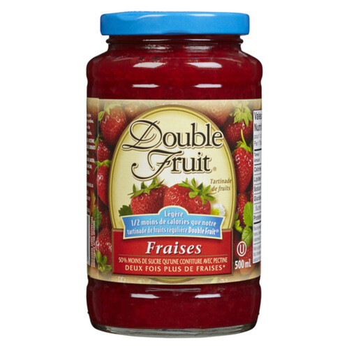 Double Fruit Jam Light Strawberry 500 ml