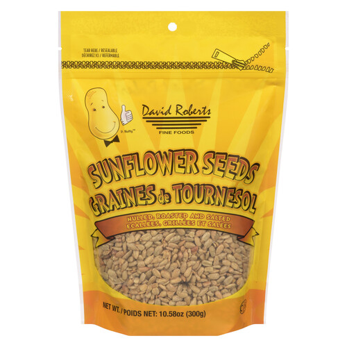 David Roberts Roasted Hulled Sunflower Seeds With Salt 300 g
