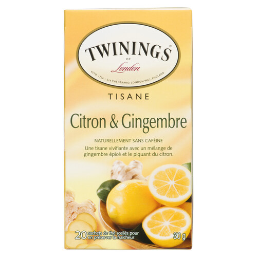 Twinings Herbal Tea Lemon & Ginger 20 Tea Bags