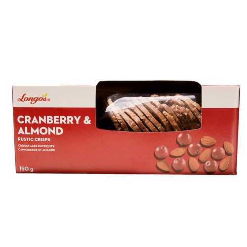 Longo's Crisp Cranberry And Almond 150 g - Voilà Online Groceries & Offers