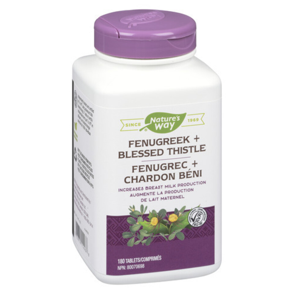 Nature's Way Fenugreek + Blessed Thistle Tablets 180 Count Voilà