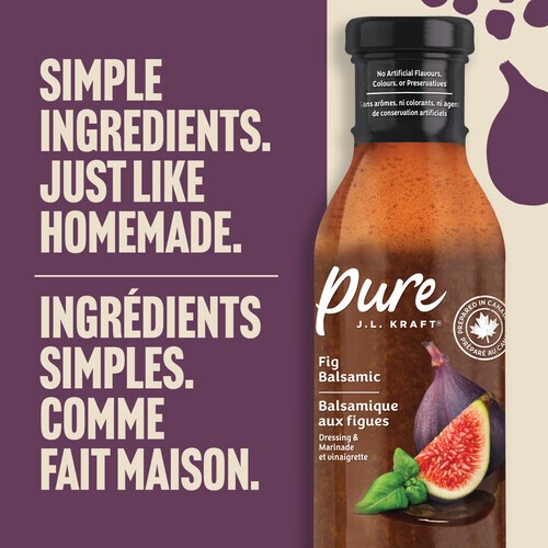 J.L. Kraft Pure Dressing & Marinade Fig Balsamic 355 ml