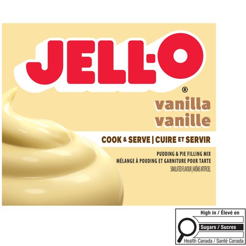 Jell-O Cooked Pudding And Pie Filling Vanilla 135 g