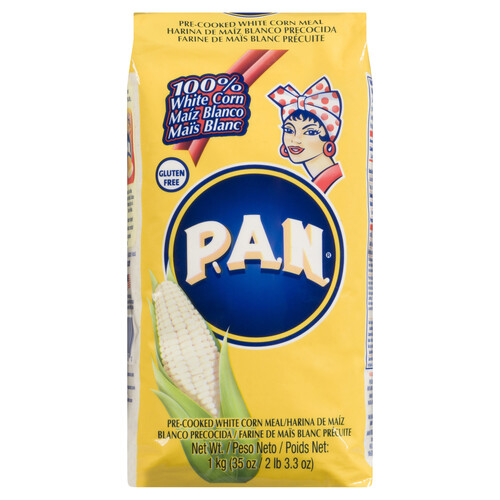 PAN Pre Cooked White Corn Flour 1 kg