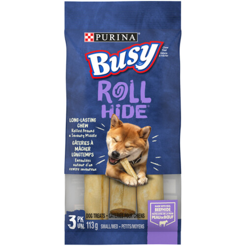 Busy Dog Treats Roll Hide Small/Medium 113 g