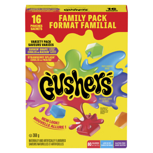 Gushers Gluten-Free Fruit Snack Variety Pack 368 g