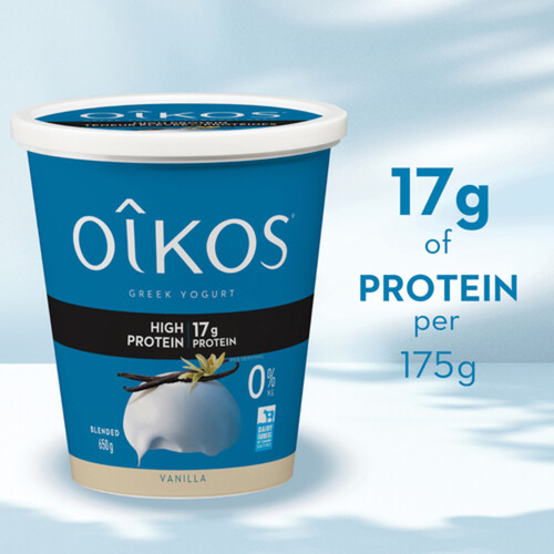 Oikos 0% Greek Yogurt High Protein Vanilla 650 g