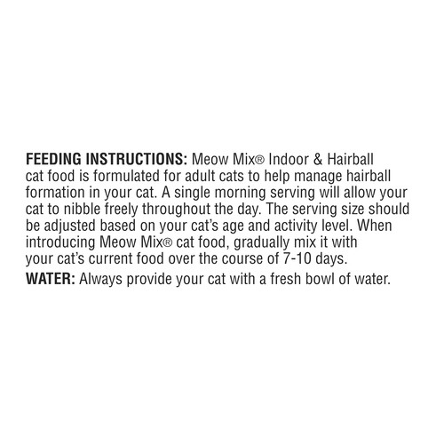 Meow Mix Dry Cat Food Indoor & Hairball 1.42 kg 