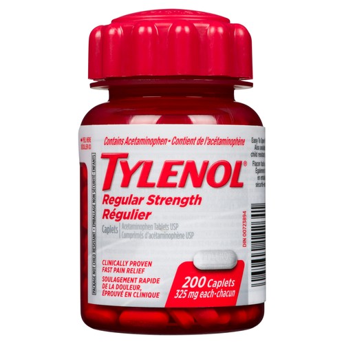 Tylenol Easy to Open Regular Strength 325 mg Caplets 200 EA