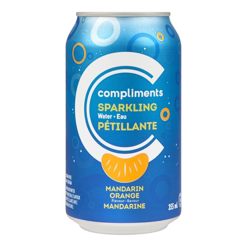 Compliments Sparkling Water Mandarin Orange 355 ml