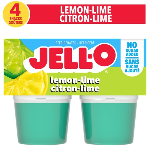 Jell-O Sugar-Free Gel Snacks Lemon Lime 356 g