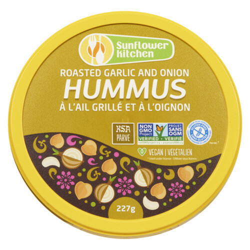 Sunflower Kitchen Hummus Roasted Garlic & Onion 227 g