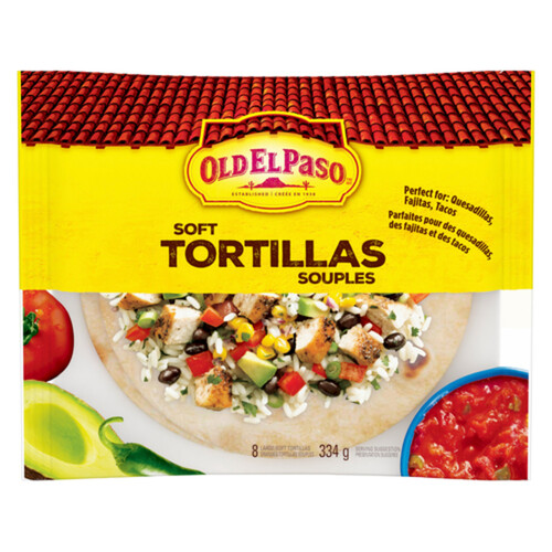 Old El Paso Tortillas Soft Flour Large 334 g